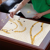 Aloha Lei Mikioi Puzzle Gold Polynesian Tribal Tatau Pattern - Polynesian Pride