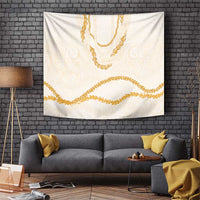 Aloha Lei Mikioi Tapestry Gold Polynesian Tribal Tatau Pattern