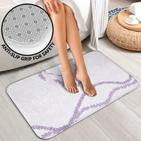 Aloha Lei Mikioi Bathroom Set Purple Polynesian Tribal Tatau Pattern - Polynesian Pride