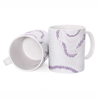 Aloha Lei Mikioi Ceramic Mug Purple Polynesian Tribal Tatau Pattern - Polynesian Pride