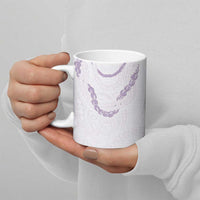 Aloha Lei Mikioi Ceramic Mug Purple Polynesian Tribal Tatau Pattern - Polynesian Pride