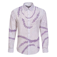 Aloha Lei Mikioi Family Matching Puletasi and Hawaiian Shirt Purple Polynesian Tribal Tatau Pattern