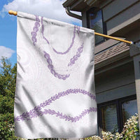 Aloha Lei Mikioi Garden Flag Purple Polynesian Tribal Tatau Pattern