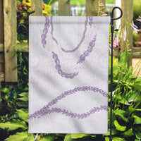 Aloha Lei Mikioi Garden Flag Purple Polynesian Tribal Tatau Pattern