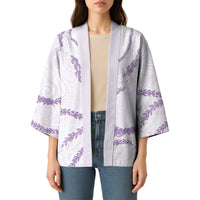 Aloha Lei Mikioi Kimono Purple Polynesian Tribal Tatau Pattern - Polynesian Pride