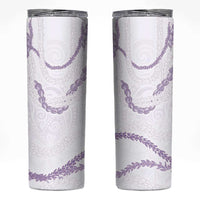 Aloha Lei Mikioi Skinny Tumbler Purple Polynesian Tribal Tatau Pattern LT9 Purple - Polynesian Pride