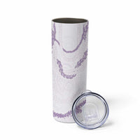 Aloha Lei Mikioi Skinny Tumbler Purple Polynesian Tribal Tatau Pattern LT9 - Polynesian Pride