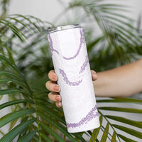 Aloha Lei Mikioi Skinny Tumbler Purple Polynesian Tribal Tatau Pattern LT9 - Polynesian Pride