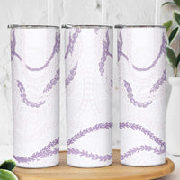 Aloha Lei Mikioi Skinny Tumbler Purple Polynesian Tribal Tatau Pattern LT9 - Polynesian Pride