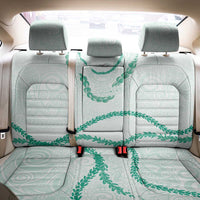 Aloha Lei Mikioi Back Car Seat Cover Sage Green Polynesian Tribal Tatau Pattern