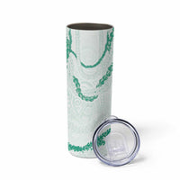 Aloha Lei Mikioi Skinny Tumbler Sage Green Polynesian Tribal Tatau Pattern LT9 - Polynesian Pride