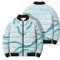 Aloha Lei Mikioi Bomber Puffer Jacket Aloha Lei Mikioi - Polynesian Pride