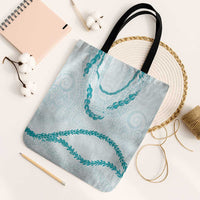 Aloha Lei Mikioi Tote Bag Aloha Lei Mikioi LT9 Black Strap One Size Teal - Polynesian Pride