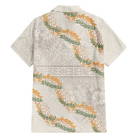 Aloha Pakalana and Puakenikeni Lei Hawaiian Shirt Beige Hawaiian Pattern