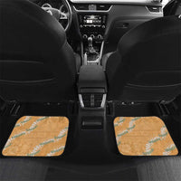 Aloha Pakalana and Puakenikeni Lei Car Mats Gold Hawaiian Pattern
