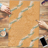 Aloha Pakalana and Puakenikeni Lei Puzzle Gold Hawaiian Pattern - Polynesian Pride