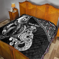 Personalised New Zealand Potae Pango Cricket Quilt Special Maori Hei Tiki Tribal Tattoo LT9 - Polynesian Pride