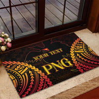 Custom Papua New Guinea Cricket Rubber Doormat Go Barramundis