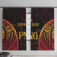 Custom Papua New Guinea Cricket Window Curtain Go Barramundis