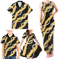 Aloha Melemele Hibiscus Pikake Lei Family Matching Tank Maxi Dress and Hawaiian Shirt Hawaiian Quilt Pattern