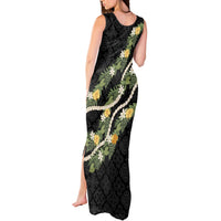 Puakenikeni Anthurium Pikake Lei Tank Maxi Dress Hawaiian Quilt Pattern