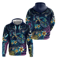 Plumeria Turtles Traditional Tribal Hoodie LT9 - Polynesian Pride
