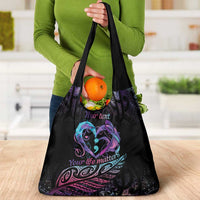 Personalised Your Life Matters Grocery Bag Suicide Prevention Awareness Semicolon Heart