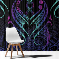 Personalised Your Story Isn't Over Window Curtain Suicide Prevention Awareness Semicolon Heart