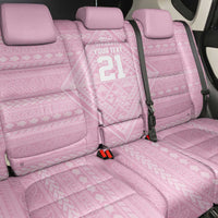 Custom New Zealand Basketball Indigenous Back Car Seat Cover - Polynesian Pride