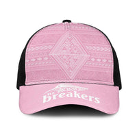 New Zealand Basketball Indigenous Baseball Net Cap LT9 One Size Black Pink - Polynesian Pride