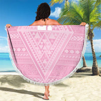 Custom New Zealand Basketball Indigenous Beach Blanket - Polynesian Pride