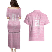 Custom New Zealand Basketball Indigenous Couples Matching Puletasi and Hawaiian Shirt - Polynesian Pride