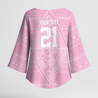 Custom New Zealand Basketball Indigenous Kimono Sleeve Blouse - Polynesian Pride