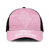 New Zealand Basketball Indigenous Mesh Trucker Cap LT9 One Size Black Pink - Polynesian Pride