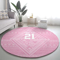 Custom New Zealand Basketball Indigenous Round Carpet - Polynesian Pride