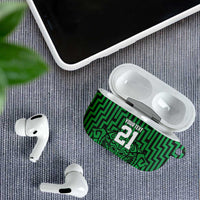 Custom Basketball New Zealand AirPods Case Green Maori Ta Moko Indigenous LT9 - Polynesian Pride