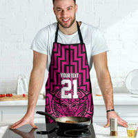 Custom Basketball New Zealand Apron Pink Maori Ta Moko Indigenous - Polynesian Pride