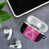 New Zealand Custom AirPods Case Fire Basketball Maori Tribal Pink LT9 - Polynesian Pride