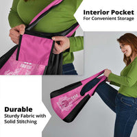 New Zealand Custom Grocery Bag Fire Basketball Maori Tribal Pink - Polynesian Pride