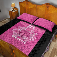 New Zealand Custom Quilt Bed Set Fire Basketball Maori Tribal Pink - Polynesian Pride