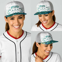 New Zealand Aotearoa Baseball Net Cap Green Maori Papua Shell Indigenous LT9 - Polynesian Pride