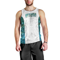 Custom New Zealand Aotearoa Men Tank Top Green Maori Paua Shell Indigenous - Polynesian Pride