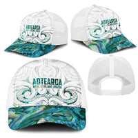 New Zealand Aotearoa Mesh Trucker Cap Green Maori Papua Shell Indigenous - Polynesian Pride