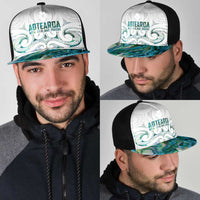 New Zealand Aotearoa Mesh Trucker Cap Green Maori Papua Shell Indigenous - Polynesian Pride