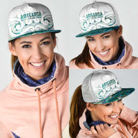 New Zealand Aotearoa Mesh Trucker Cap Green Maori Papua Shell Indigenous - Polynesian Pride