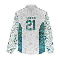 Custom New Zealand Aotearoa Women Casual Shirt Green Maori Paua Shell Indigenous LT9 - Polynesian Pride