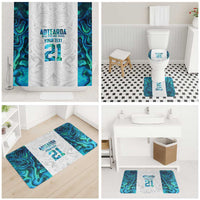 Custom New Zealand Aotearoa Bathroom Set Maori Paua Shell Indigenous - Polynesian Pride