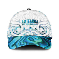New Zealand Aotearoa Classic Cap Maori Papua Shell Indigenous LT9 Universal Fit Blue - Polynesian Pride