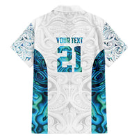 Custom New Zealand Aotearoa Family Matching Long Sleeve Bodycon Dress and Hawaiian Shirt Maori Paua Shell Indigenous - Polynesian Pride