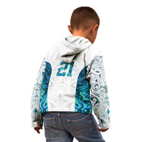 Custom New Zealand Aotearoa Kid Hoodie Maori Paua Shell Indigenous - Polynesian Pride